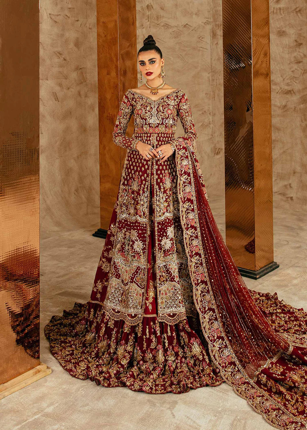 Maroon Golden Kameez Lehenga Pakistani Wedding Dresses, Bridal Wear | Wedding Dresses Collection Bridal Collection | Designer Wedding Dresses Bridal Wear Collection UY Collection Maroon Golden Kameez Lehenga Pakistani Wedding Dresses, Bridal Wear | Wedding Dresses Collection Bridal Collection | Designer Wedding Dresses Bridal Wear Collection UY Collection