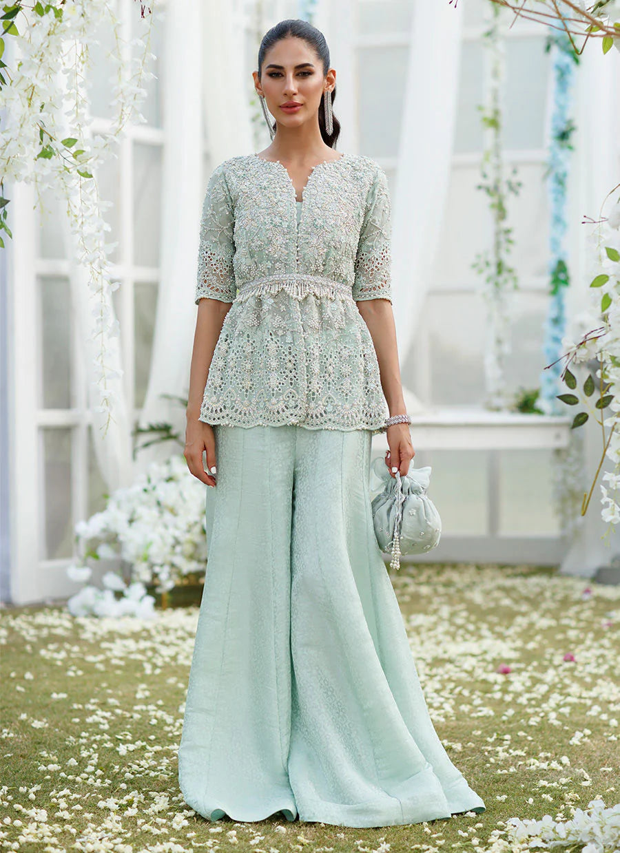 peplum wedding dress pakistan Lehenga Peplum Designer Dresses Pakistani Pakistani Designer Peach Wedding Long Trail Lehenga With Embroidered Peplum