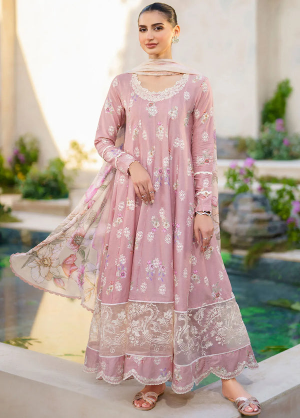 Embroidered Lawn Suit Unstitched 3 Piece IZ24F SFL-08 Euphoria - Festive Collection