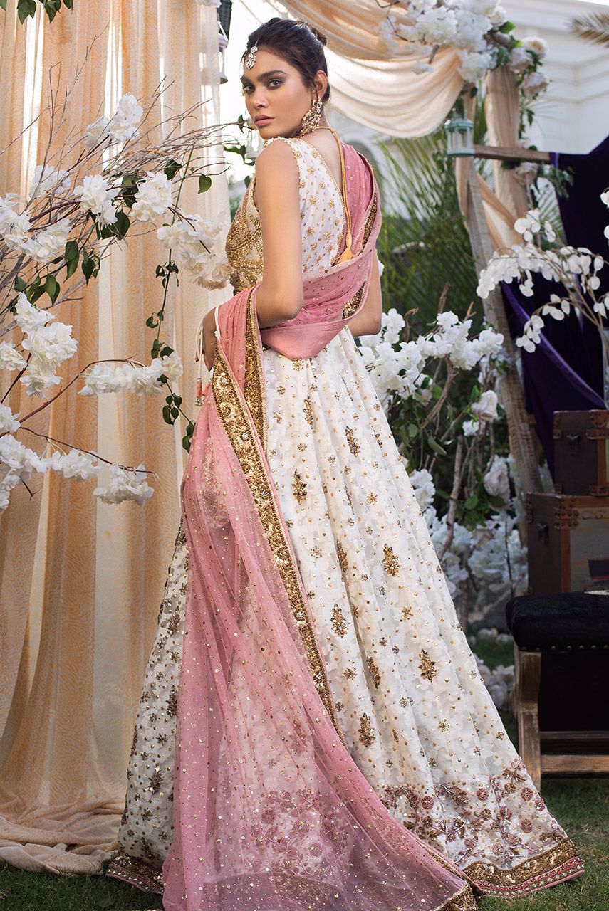 Pakistani Bridal Dress in Lehenga Choli Style