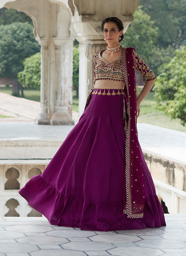 SAMARA PLUM LEHNGA CHOLI