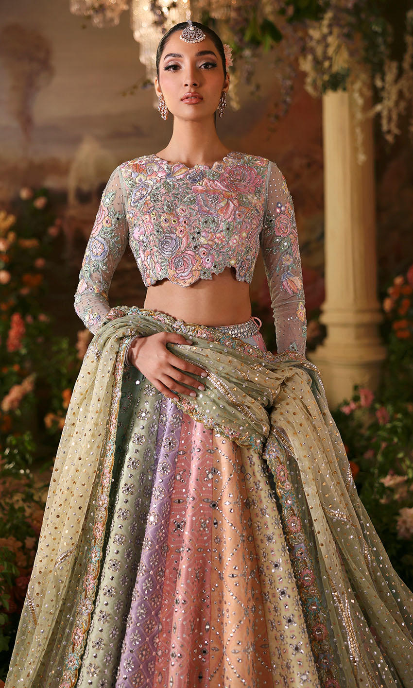 Fairytale Lehenga Choli by Nomi Ansari – Bridal Pakistani Designer Dress