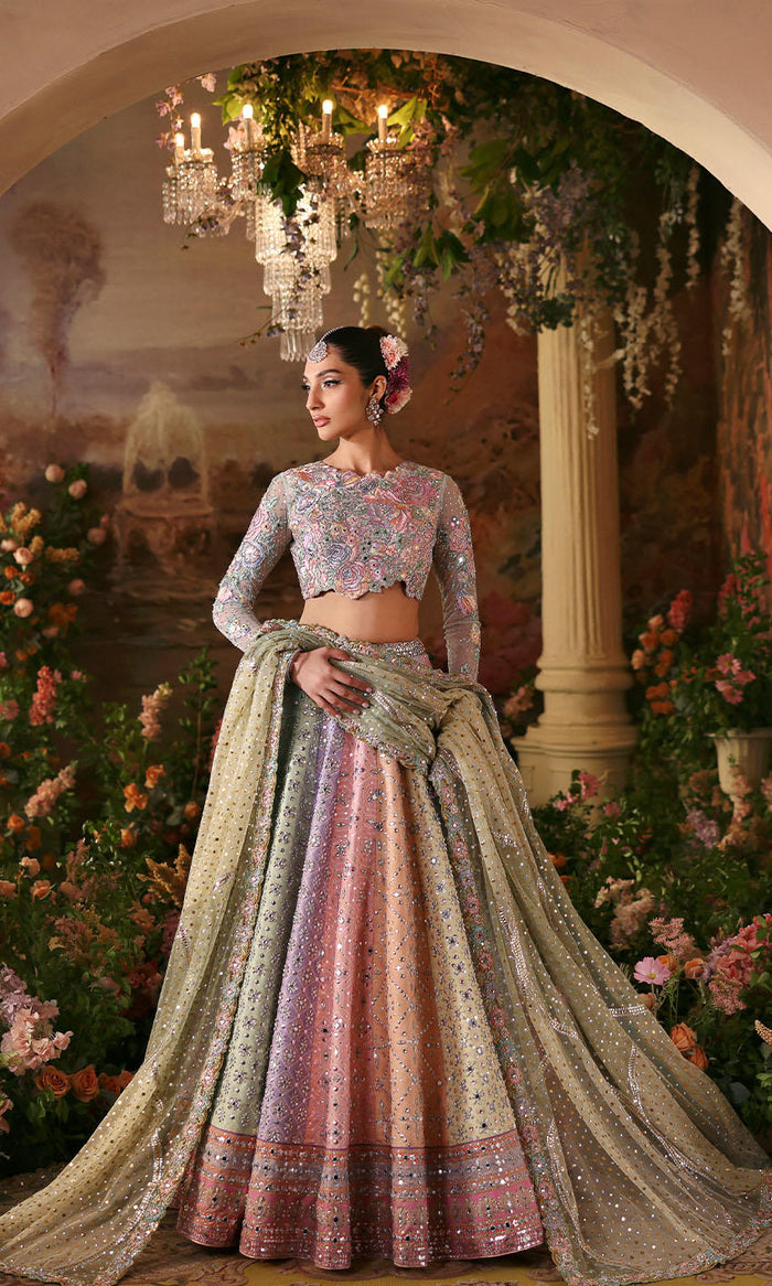 Fairytale Lehenga Choli by Nomi Ansari – Bridal Pakistani Designer Dress