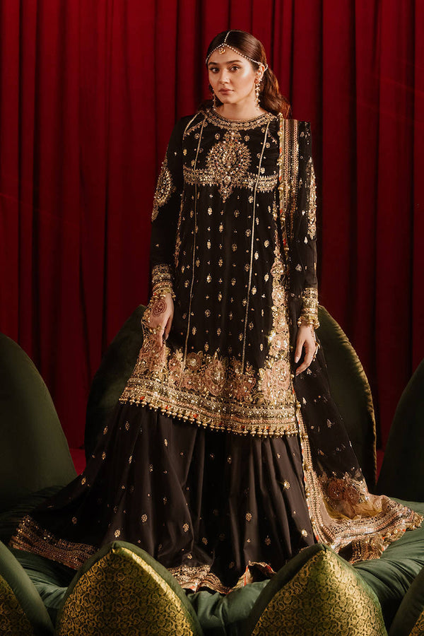 Afreen Black Gharara