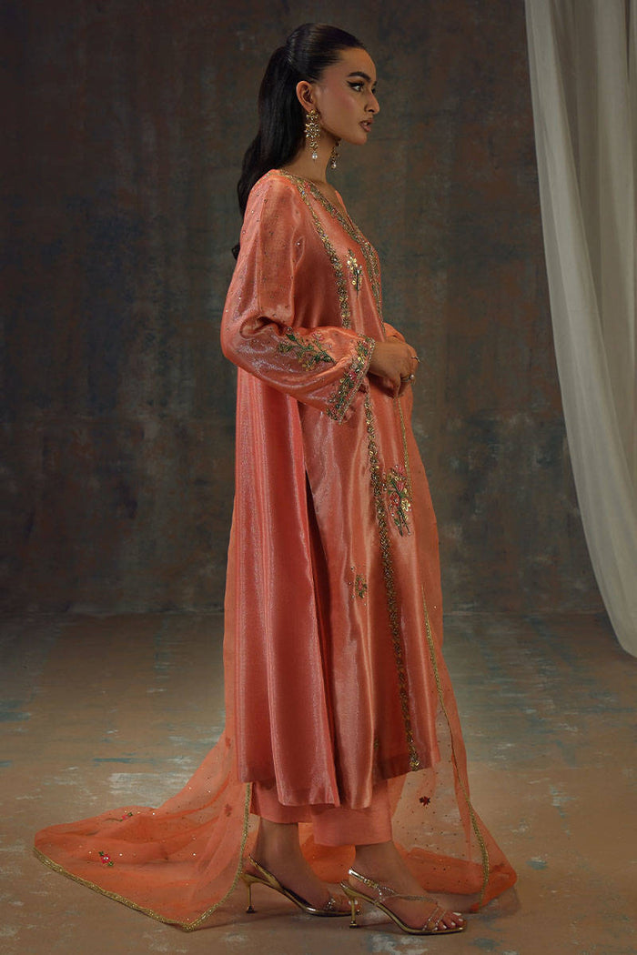 Peach Zari