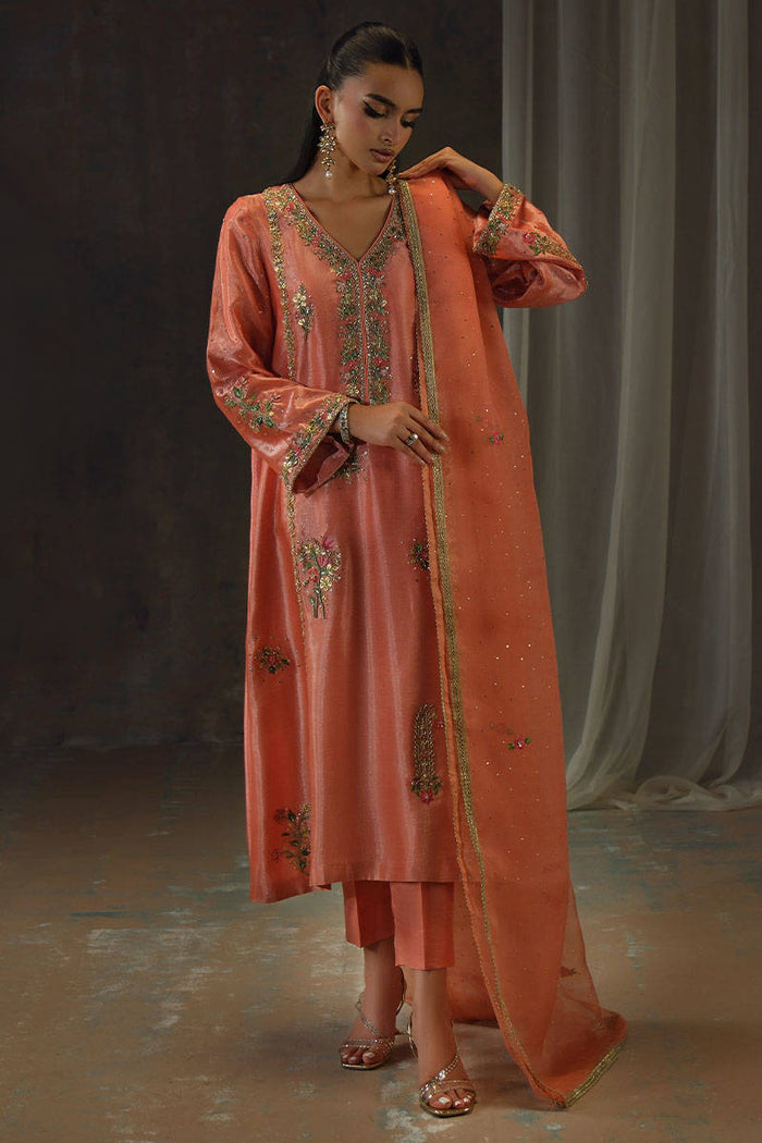 Peach Zari