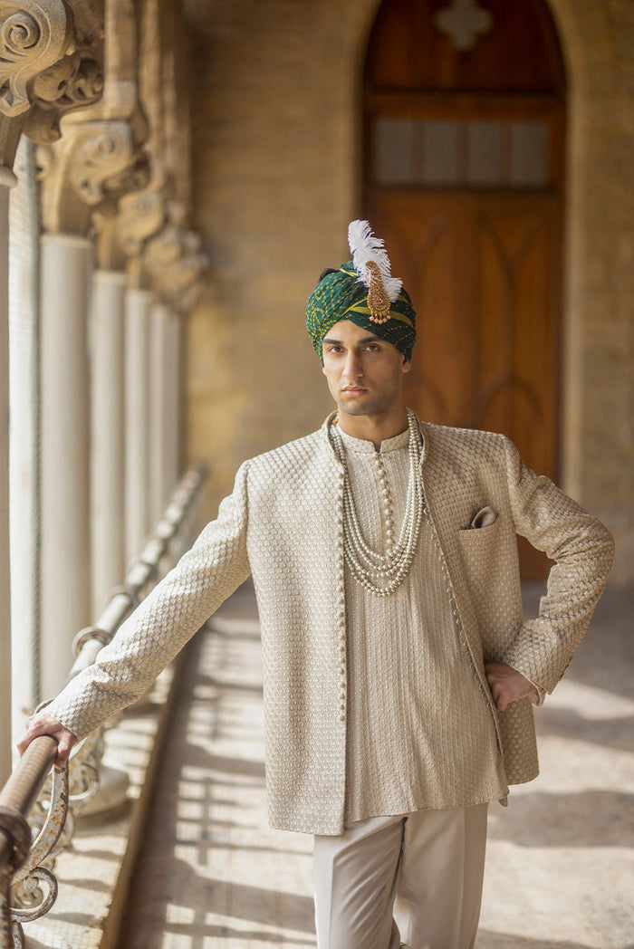 The Fawn Prince – Nehru Jacket & Raw Silk Kurta