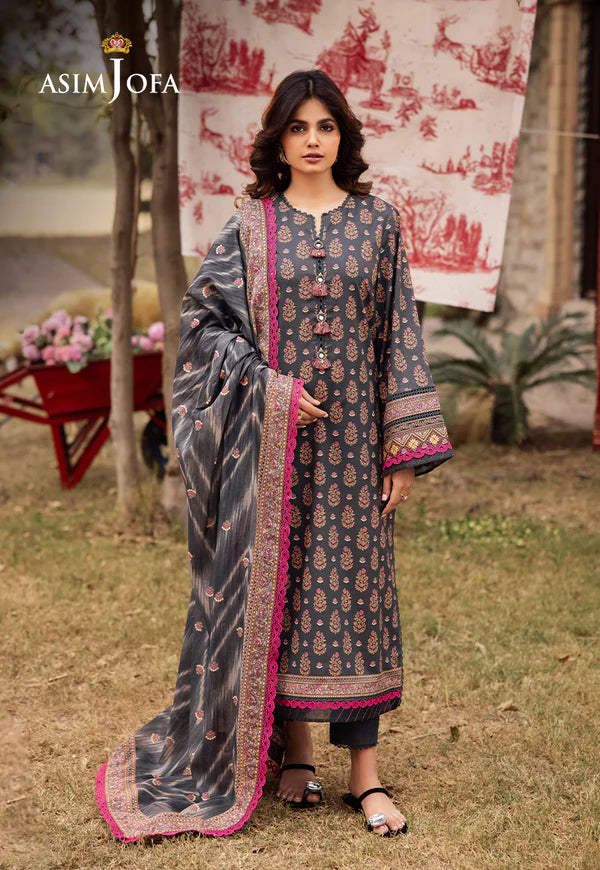 AJUBJ-49 PRINTED LAWN 3 PC