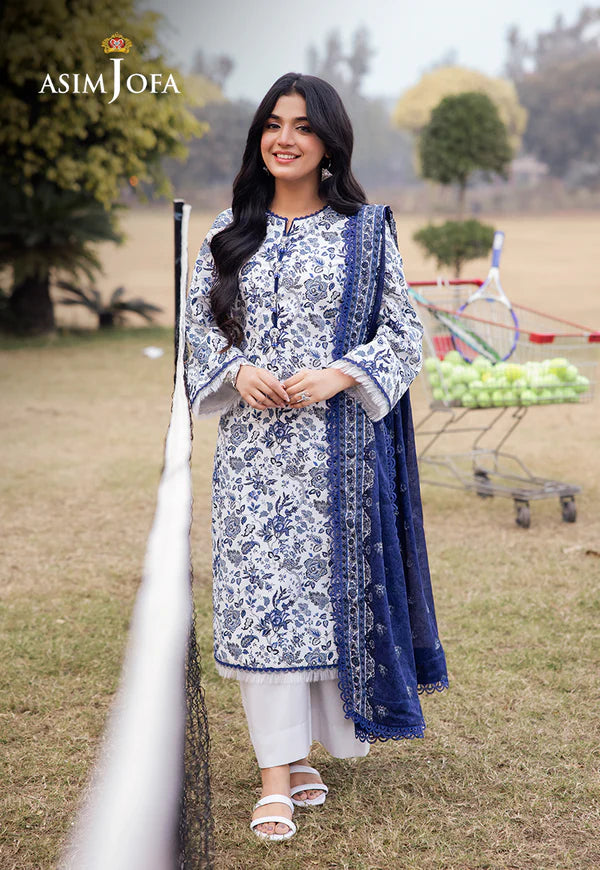 AJUBJ-35 PRINTED LAWN 3 PC