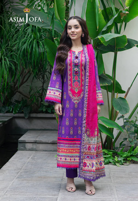 AJUUB-34 PRINTED LAWN 3 PC