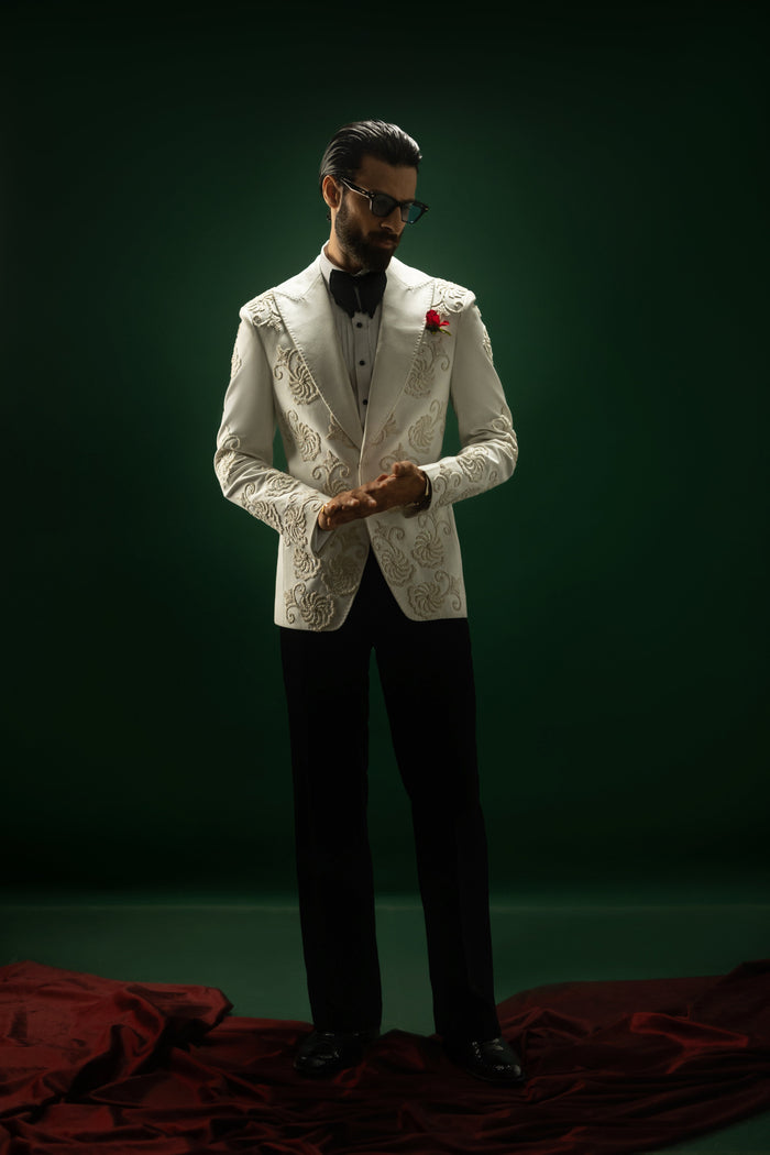 White Armani 3p Tuxedo
