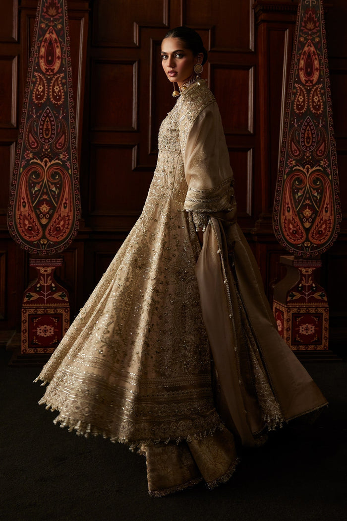SIRA Champion Color Tissue Pishwas with Sharara & Dupatta | Luxury Pakistani Formalwear by Saad Bin Shahzad