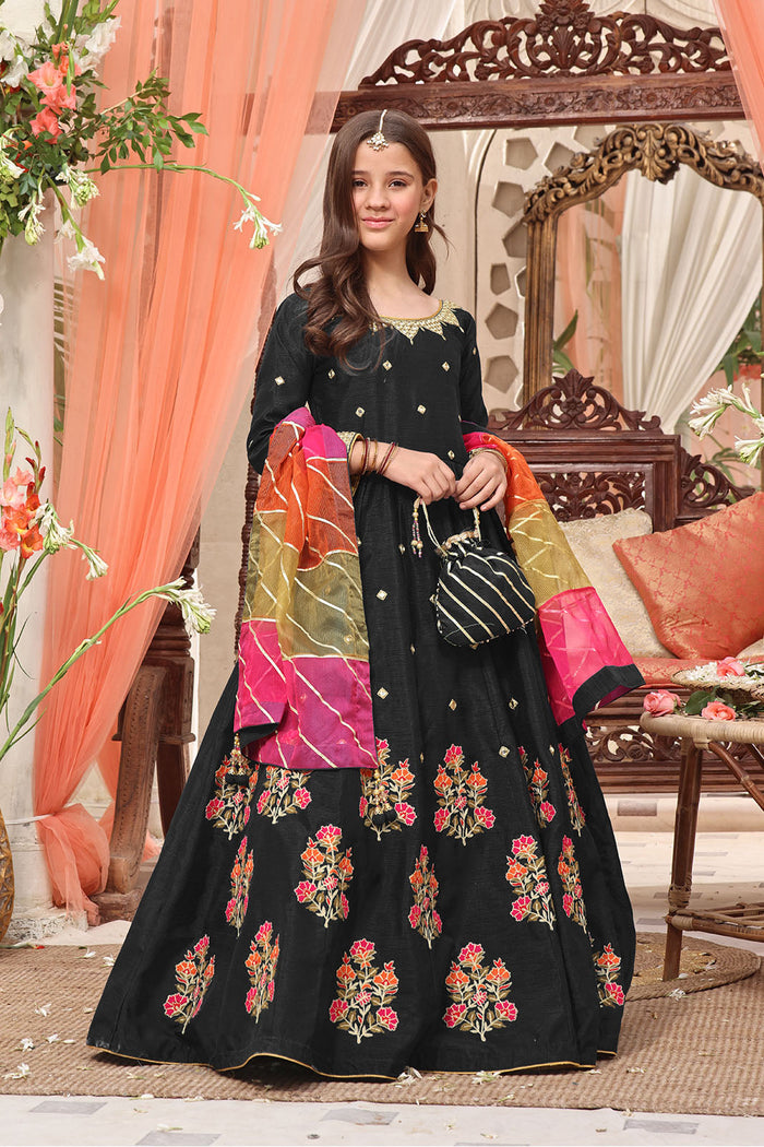 Aari Embroidered Long Maxi