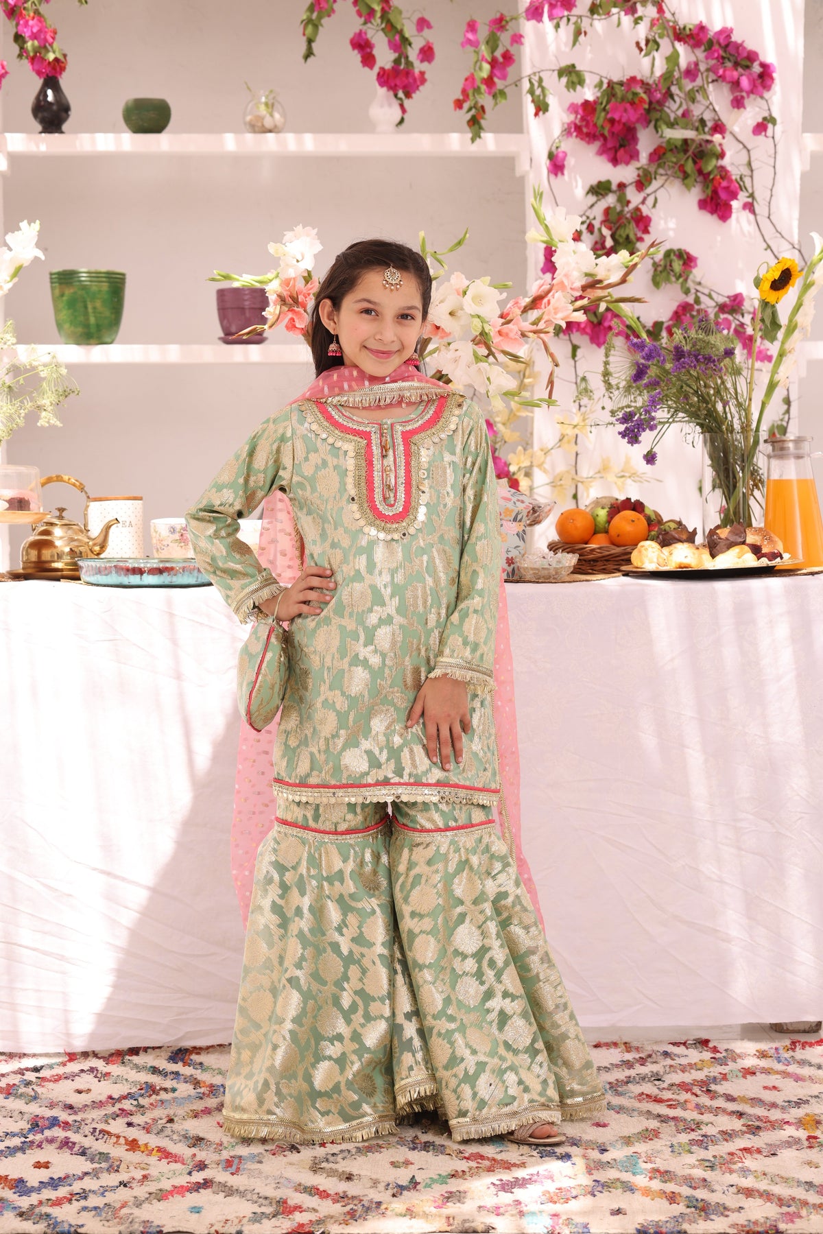 Organza Lorex Gharara Suit