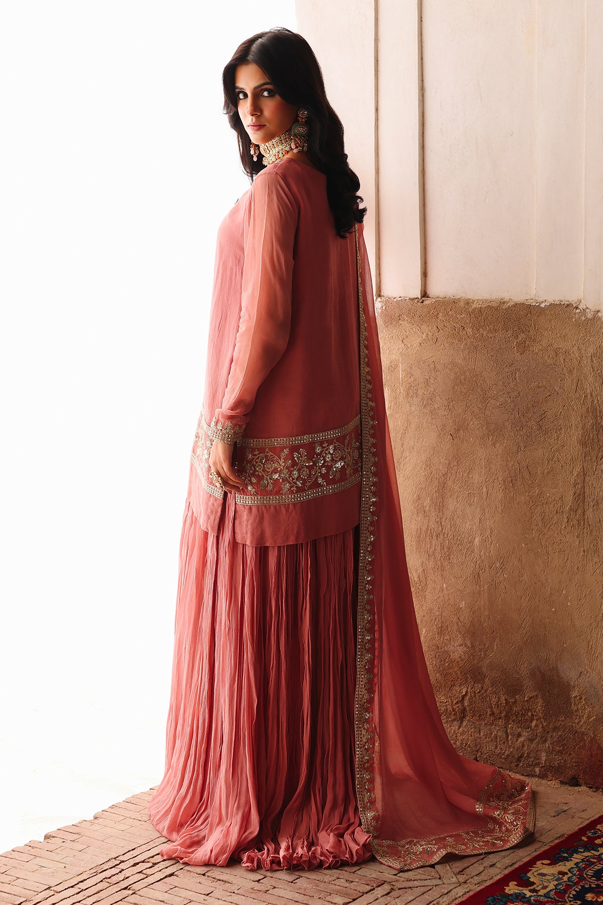 3-PC Stitched Embroidered Chiffon CMA-6-480