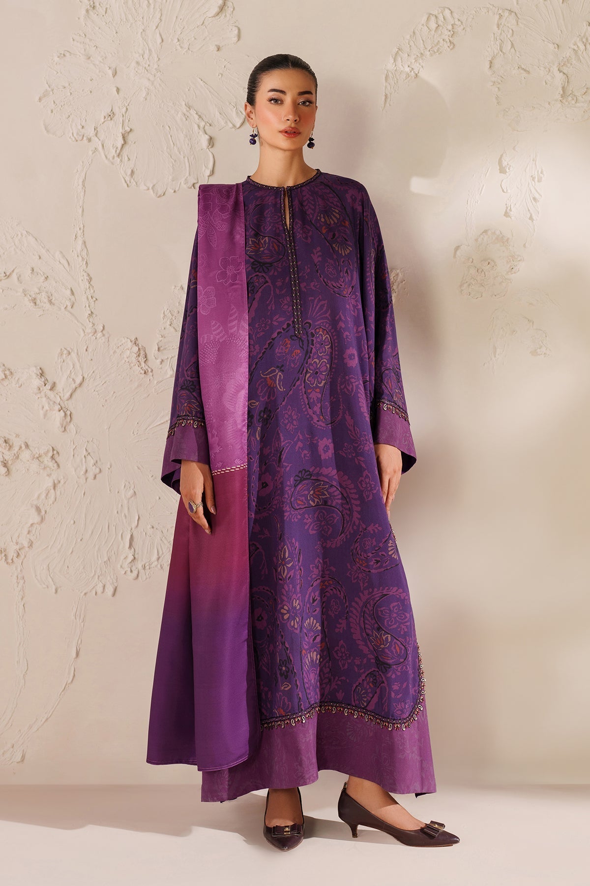 Embroidered Viscose Silk UF-4291 - Baroque