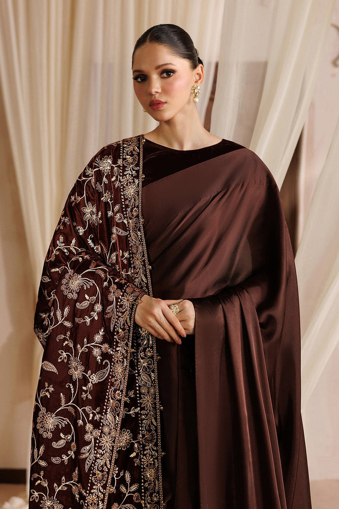 Embroidered Velvet Shawl VS-72