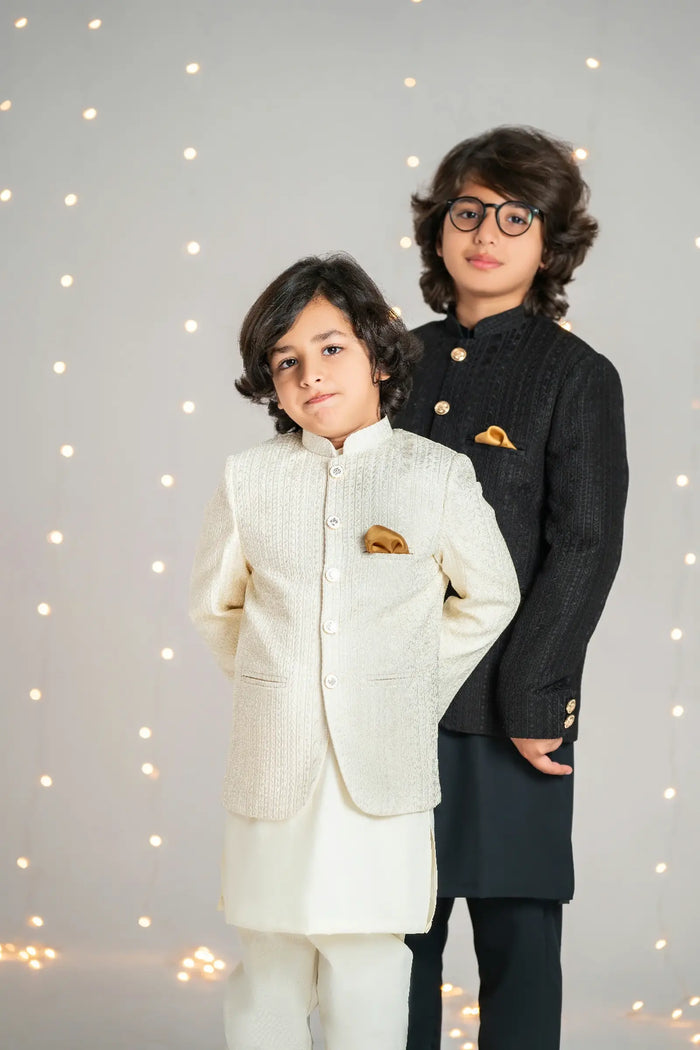 Prince Coat New Embroidery Lining Black