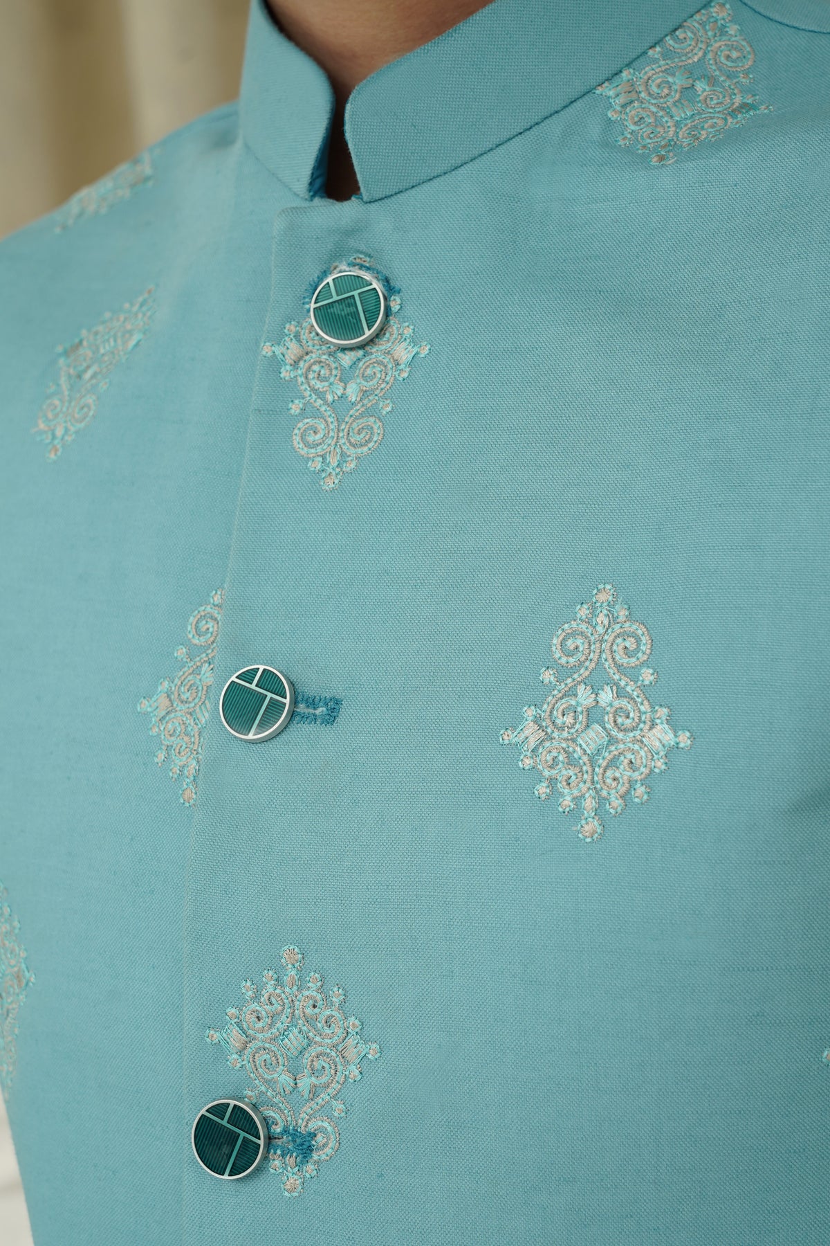 Ferozi Embroidery Boys Waistcoat