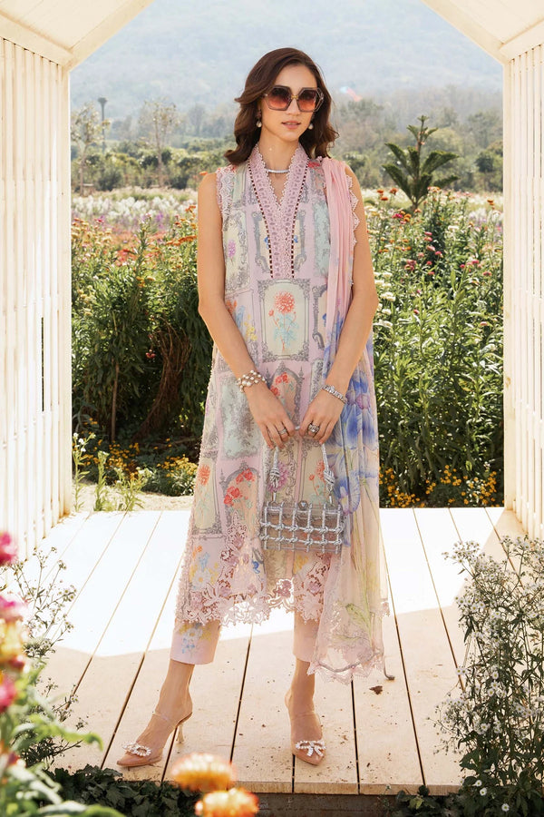 Pink  Printed Lawn Suit