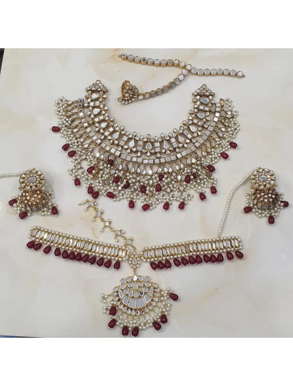 Imitation Bridal Jewelry Set with Matha Patti