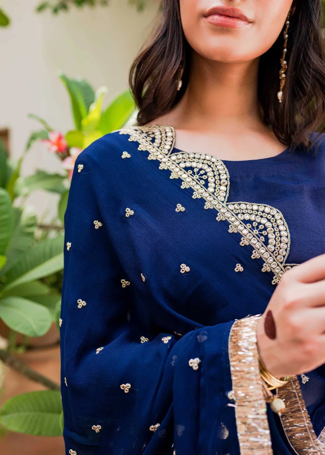 Midnight Blue lehnga choli