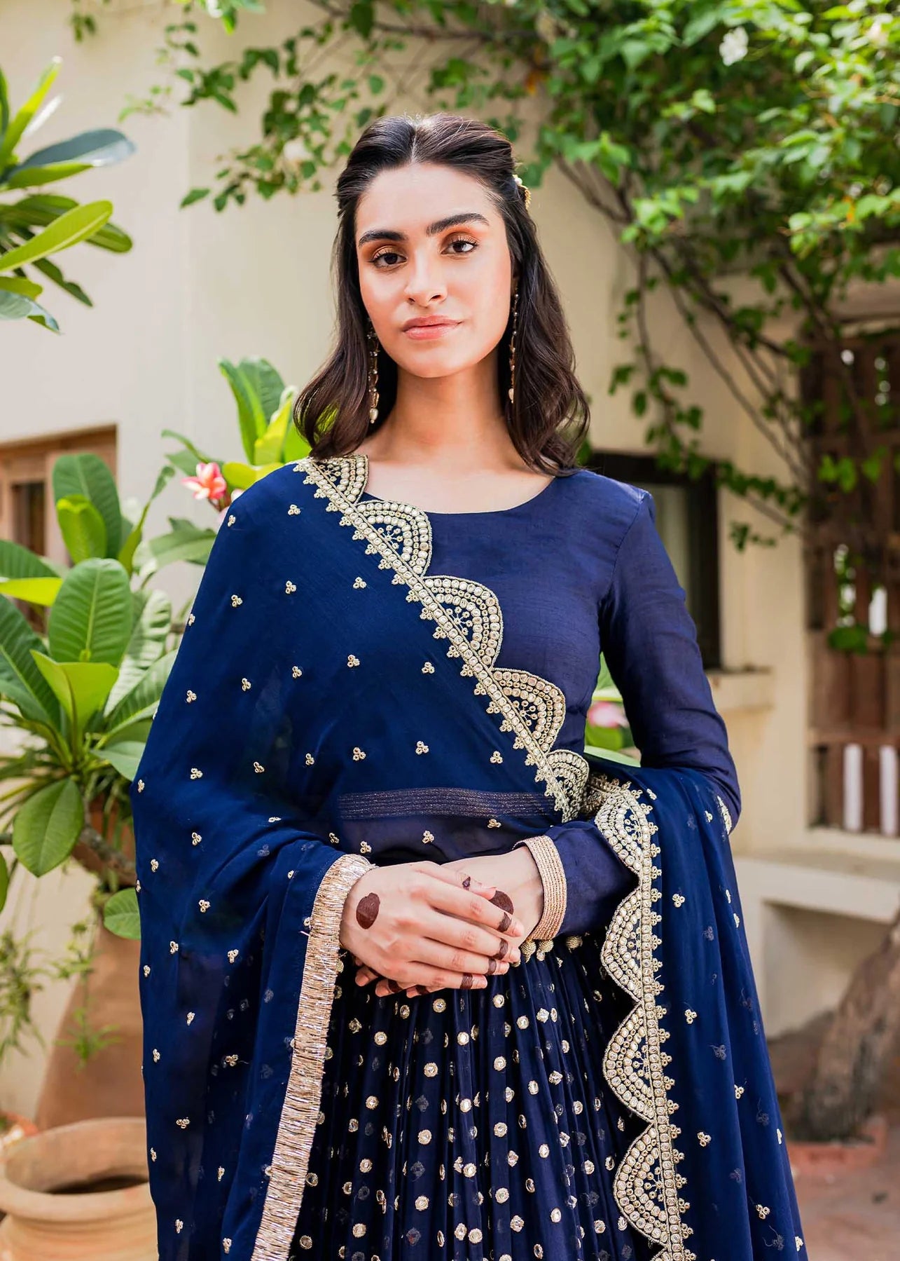 Midnight Blue lehnga choli