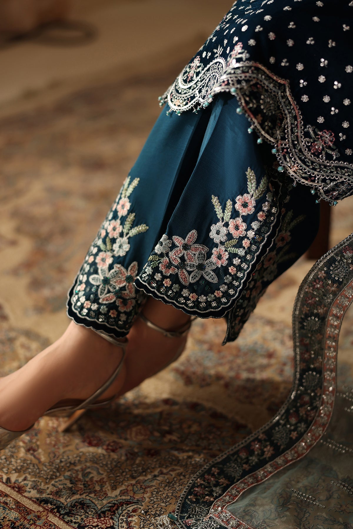 Embroidered Velvet UF-4310