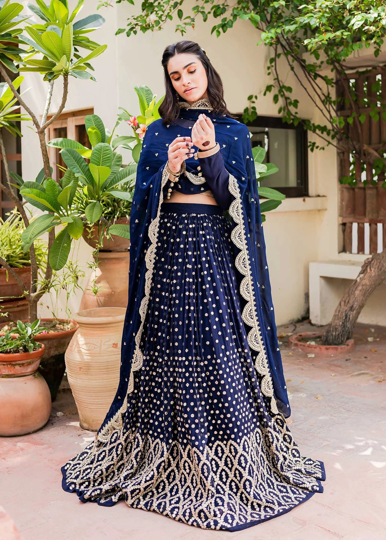 Midnight Blue lehnga choli