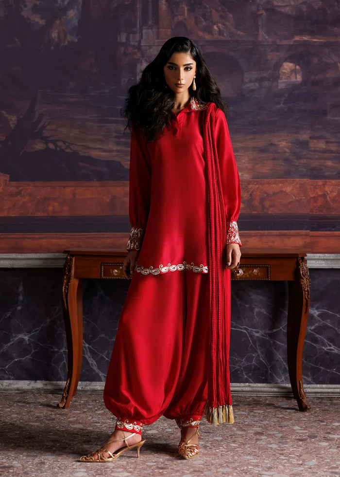 YANI | Nuriyaa La Fiora Luxury Pret 2026 – Three-Piece Silk Ensemble