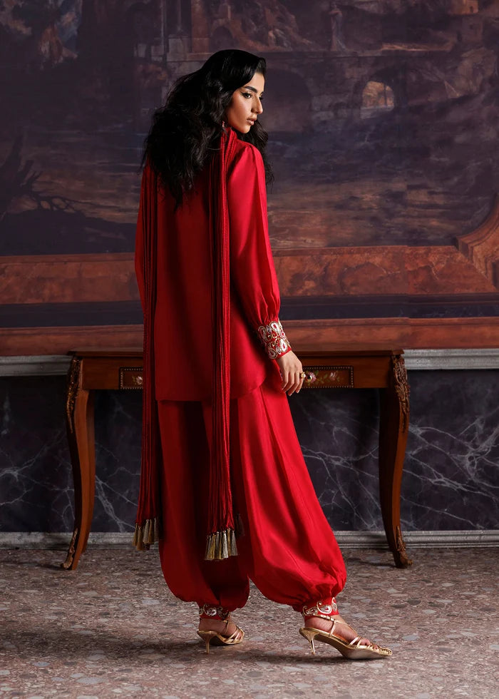 YANI | Nuriyaa La Fiora Luxury Pret 2026 – Three-Piece Silk Ensemble