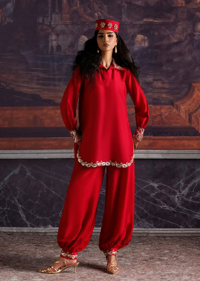 YANI | Nuriyaa La Fiora Luxury Pret 2026 – Three-Piece Silk Ensemble