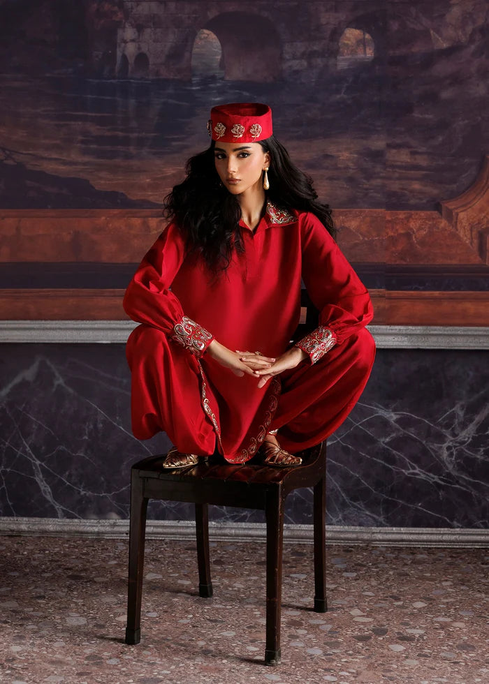 YANI | Nuriyaa La Fiora Luxury Pret 2026 – Three-Piece Silk Ensemble