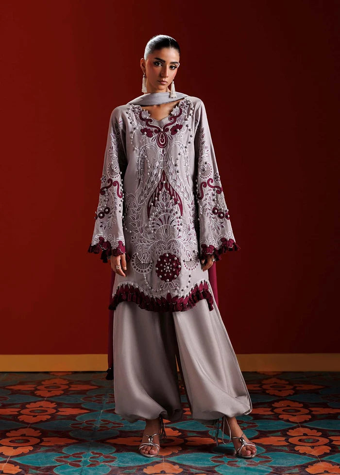 CIELLE 4-Piece Luxury Silk Ensemble – La Fiora Pret 2026 by Nuriyaa