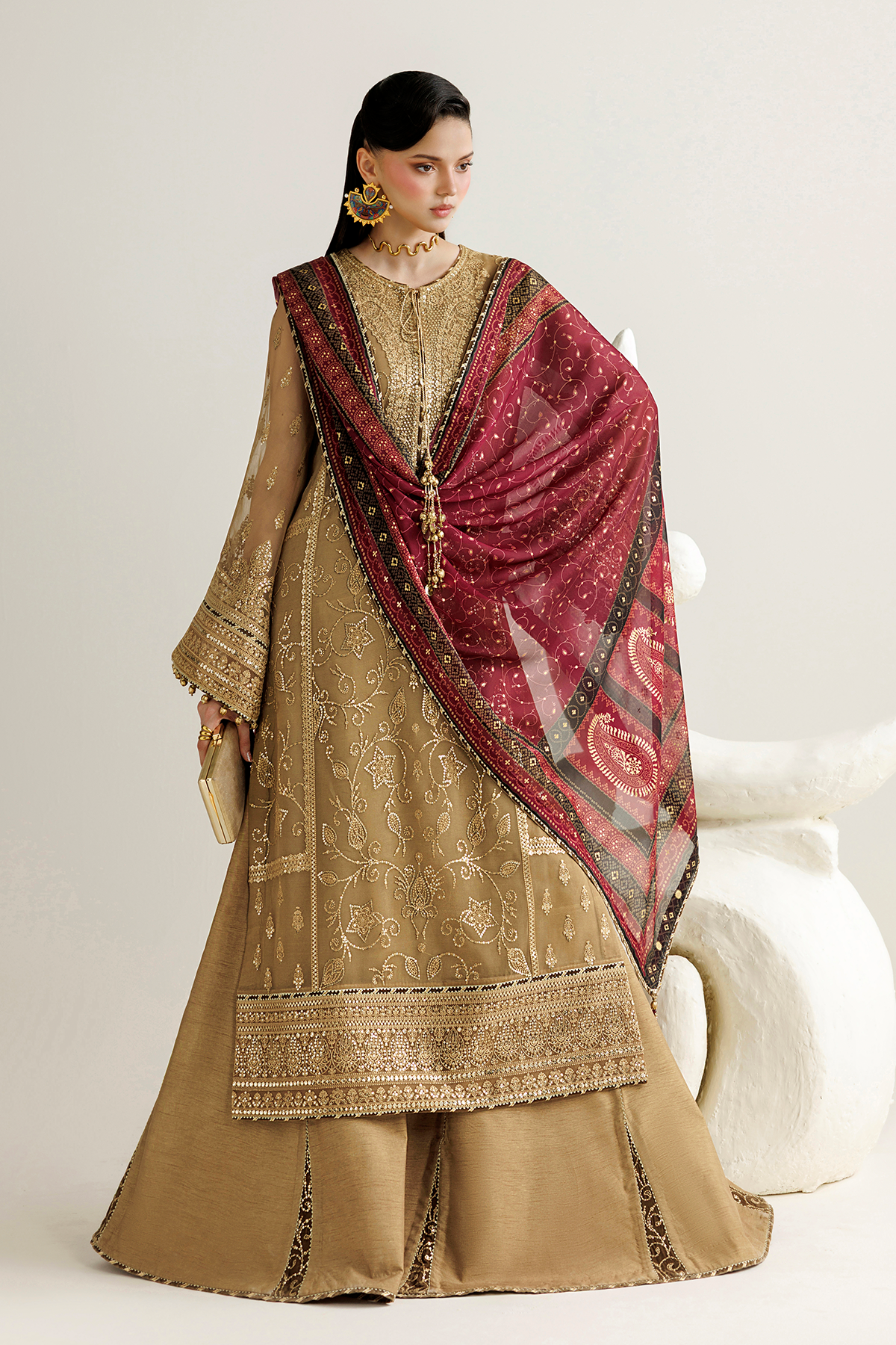 Embroidered Chiffon UC-3136 - Jazmin