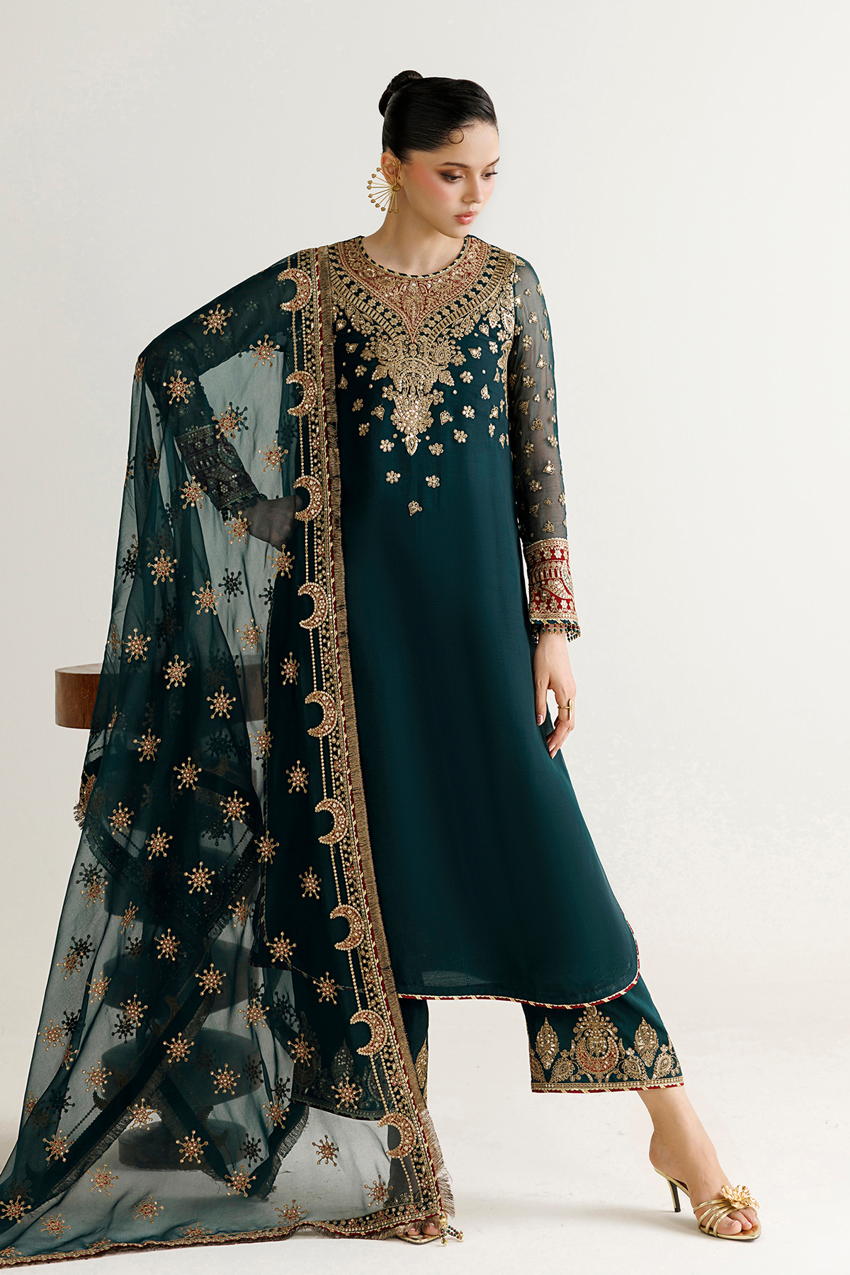 Embroidered Chiffon UC-3139 - Jazmin