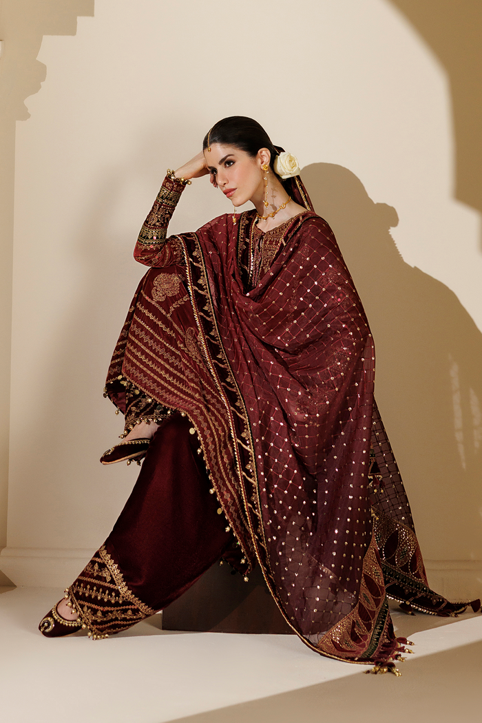 Embroidered Velvet Formal CVF26-D10