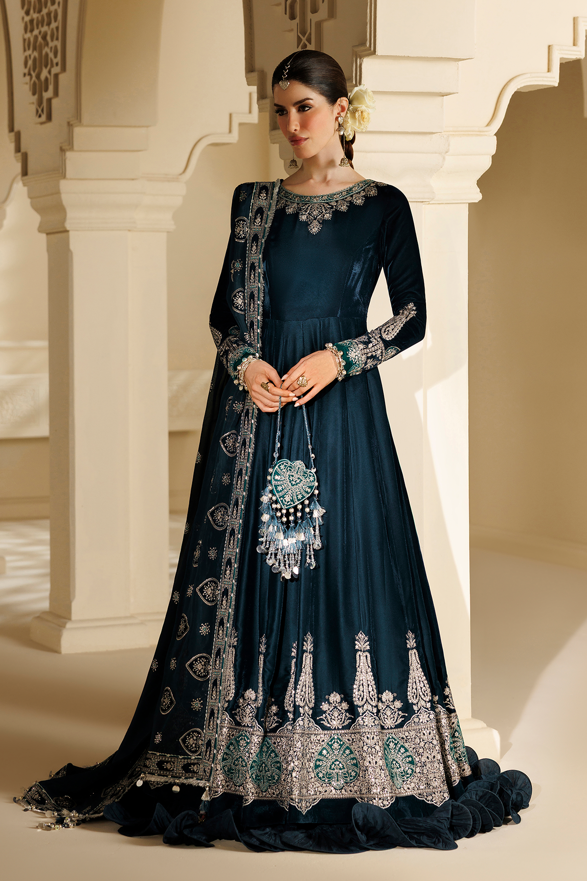 Embroidered Velvet Formal CVF26-D09