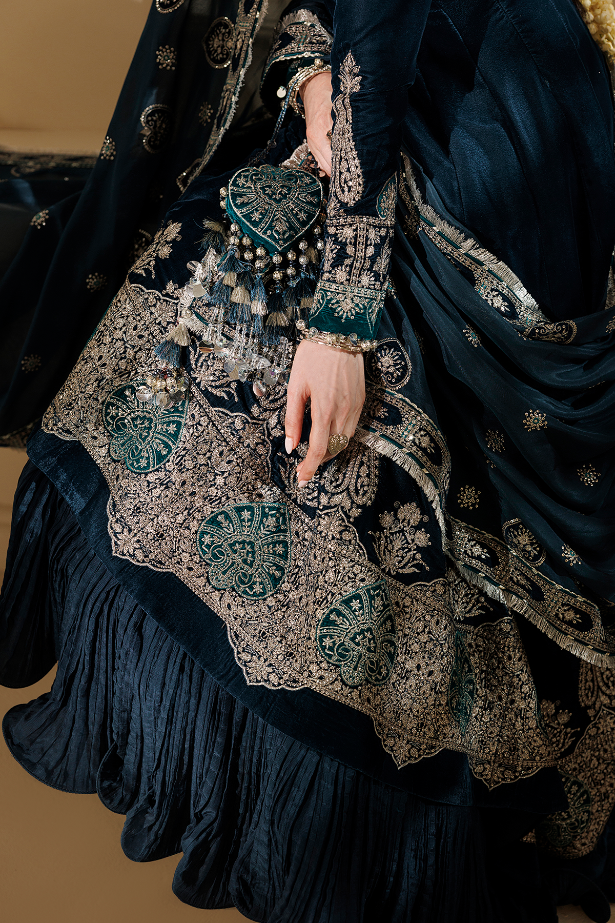 Embroidered Velvet Formal CVF26-D09