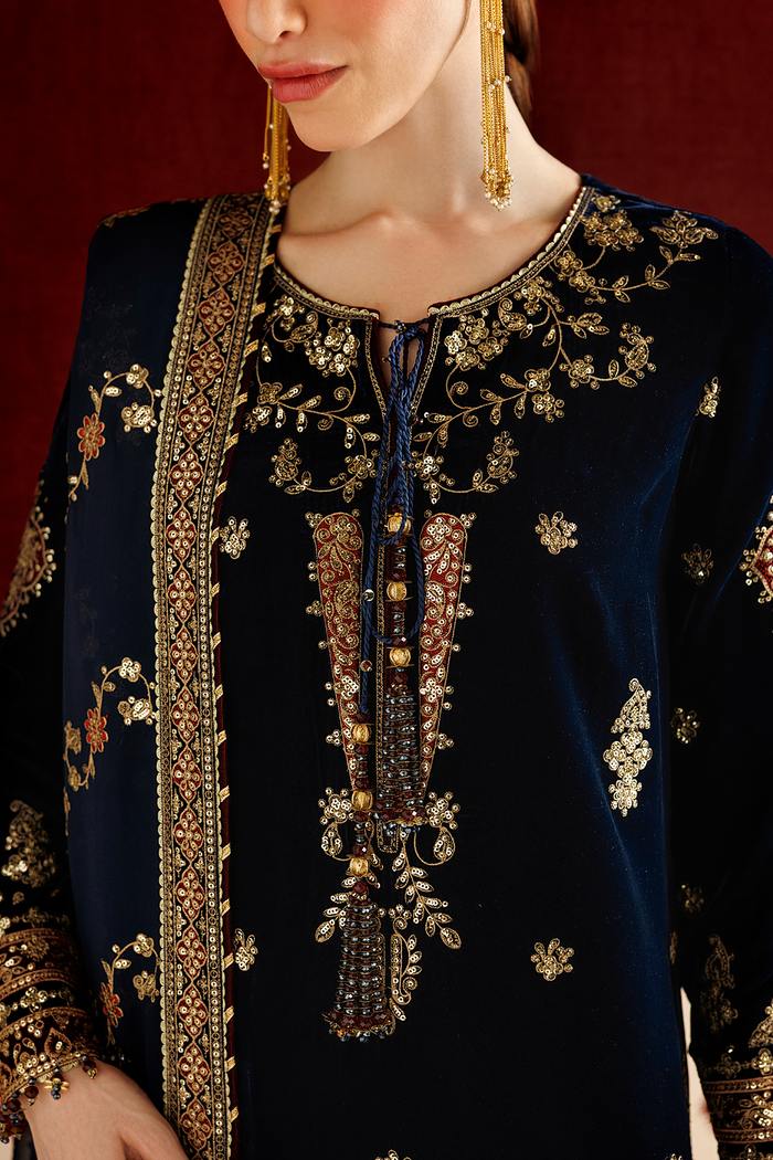 Embroidered Velvet Formal CVF26-D11