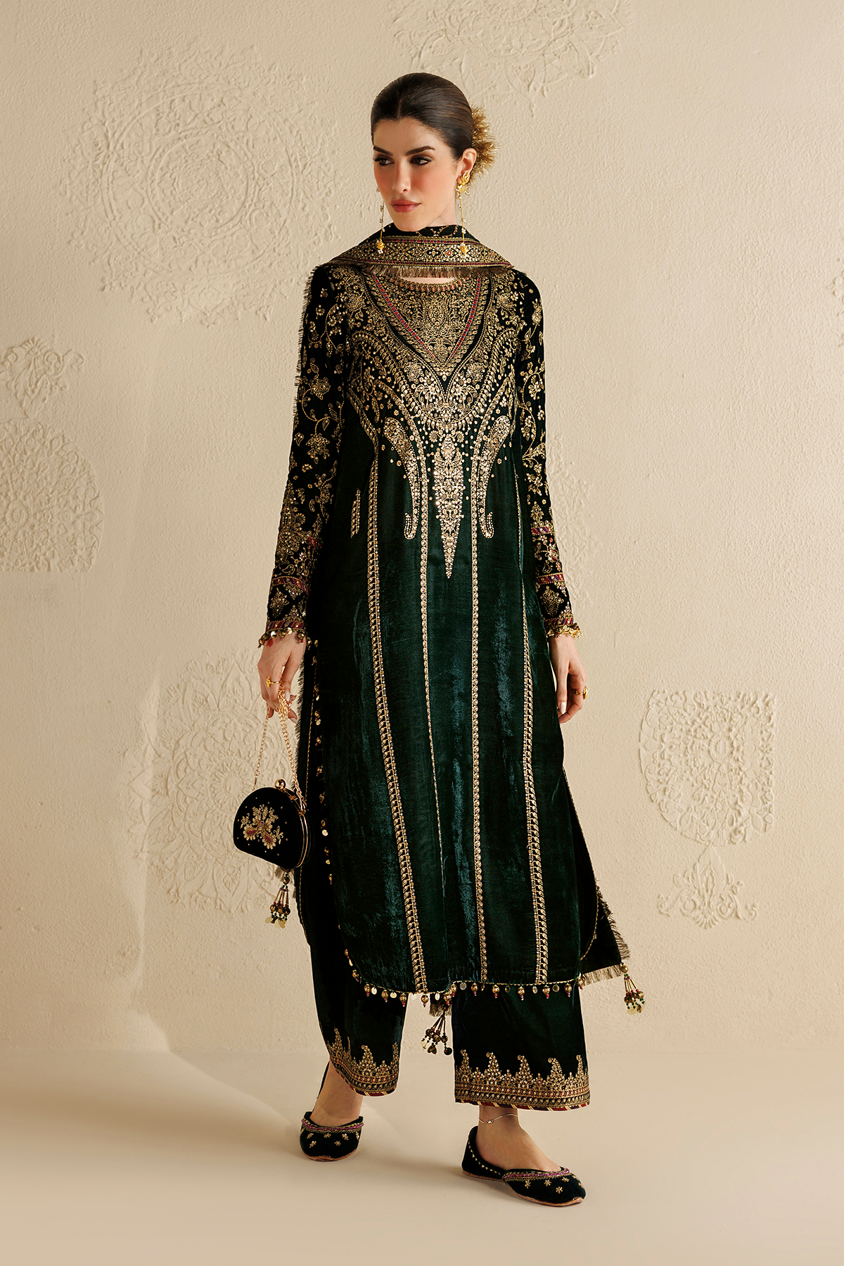 Embroidered Velvet Formal CVF26-D07