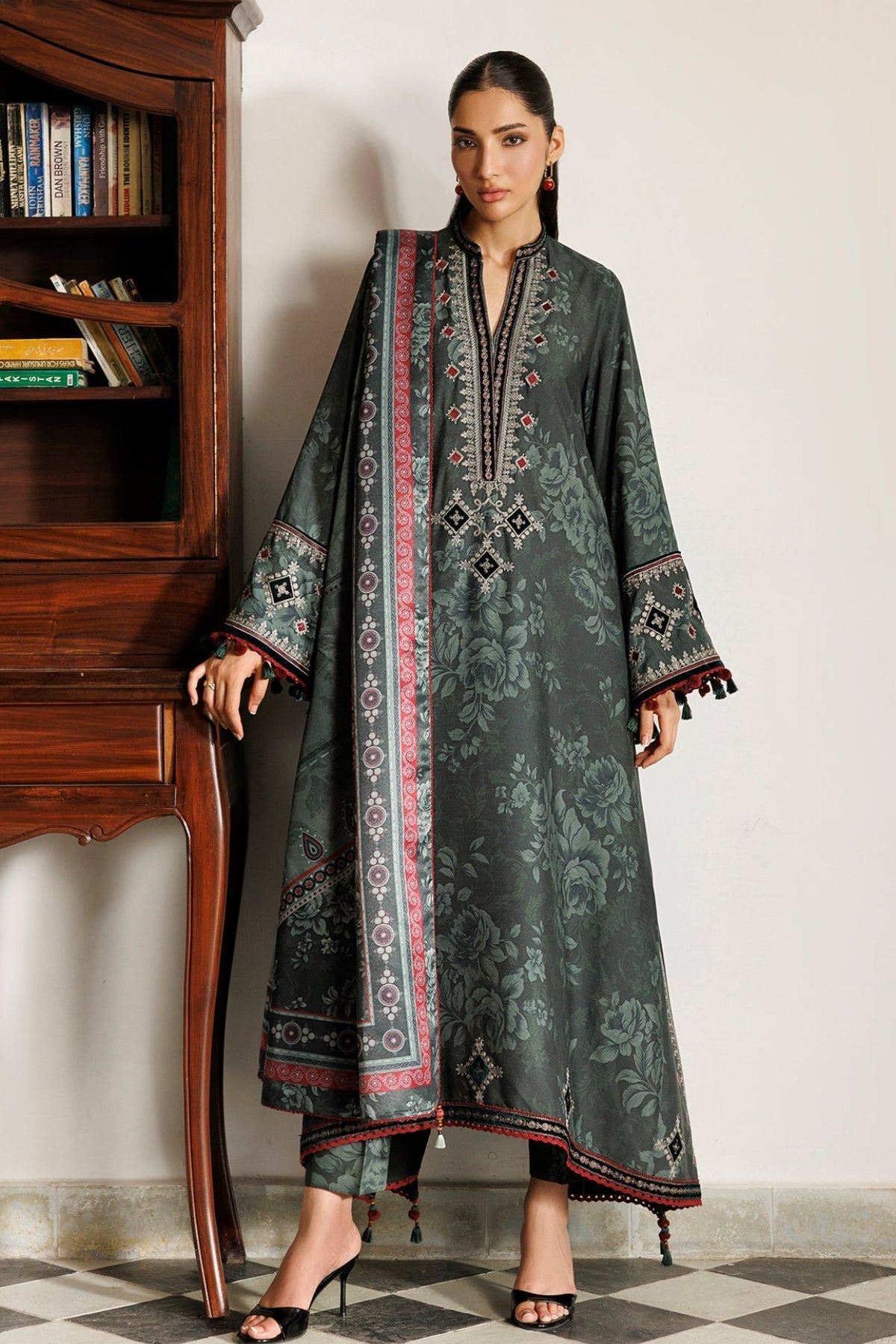 Embroidered Premium Viscose UW-0268 - Jazmin
