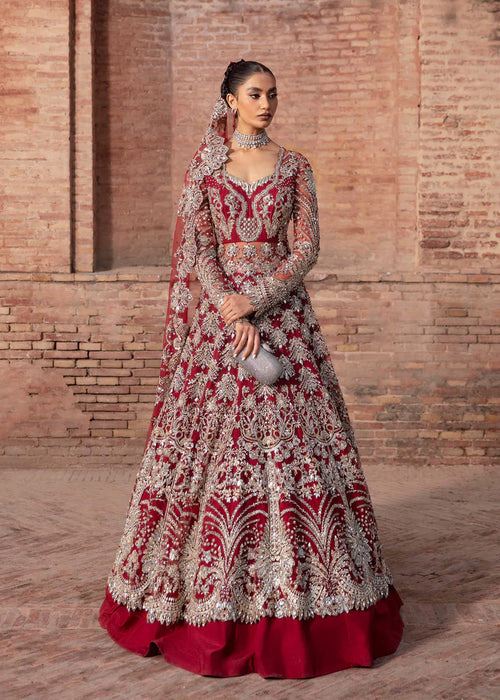 red bridal dresses for barat deriina-maraasim In deep bridal red {faisal silk, bridal, red outfit, wedding outfit, wedding dress, pakistani bridal dress, pakistani bridals, barat outfits, shadi inspo, shadi dresses, shadi season}