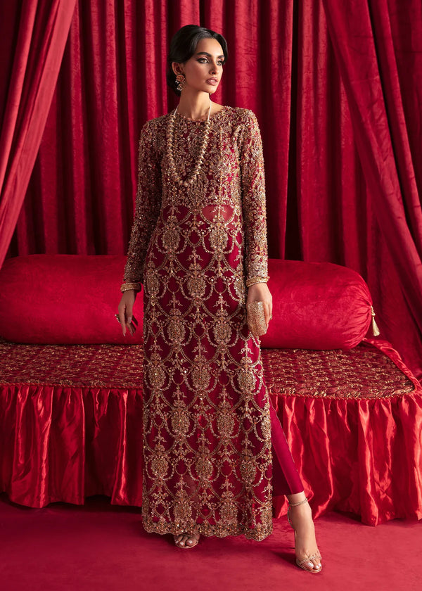 Radiant Elegance – A Bold Statement in Berry Red