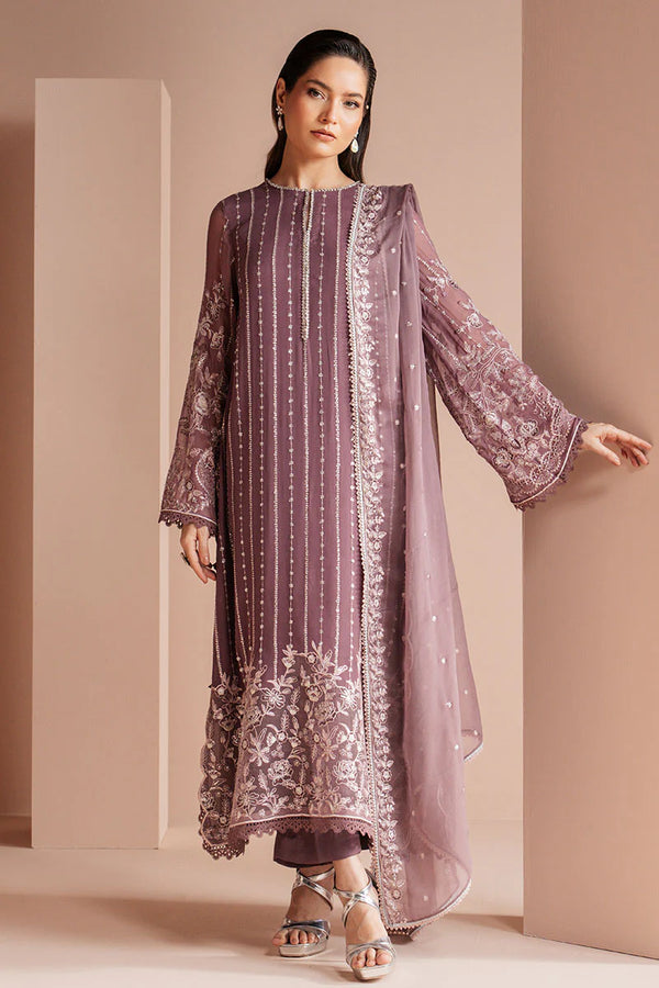 VIOLET HAZE-4 PIECE EMBROIDERED CHIFFON SUIT Regular price