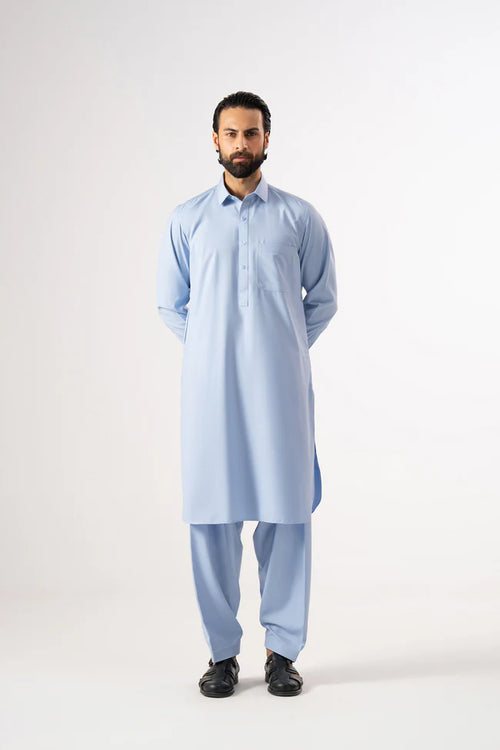 Sky Blue Shalwar Kameez