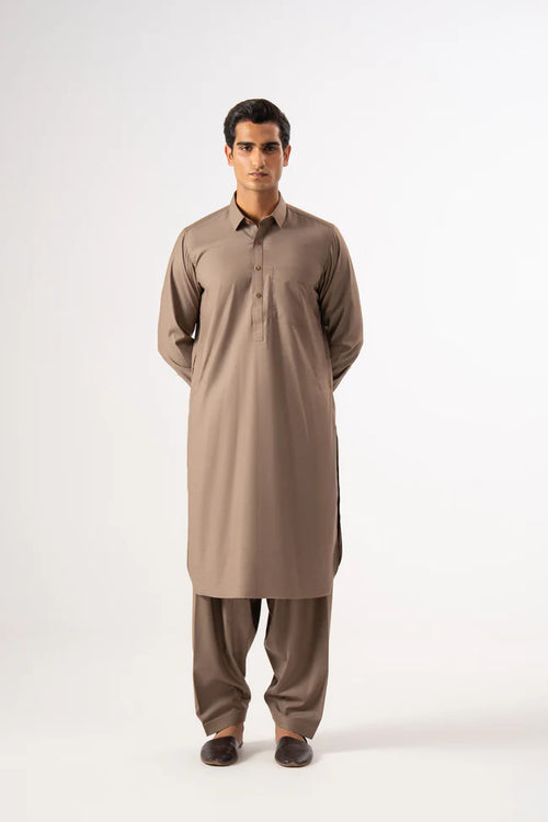 Light Brown Shalwar Kameez