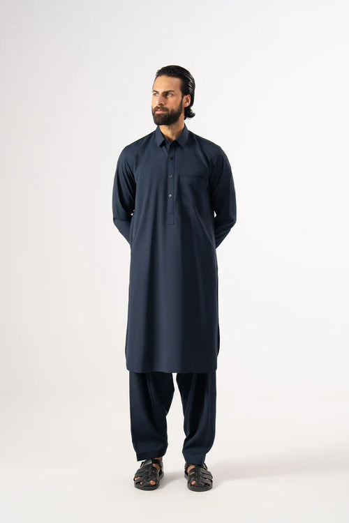Navy Blue Shalwar Kameez
