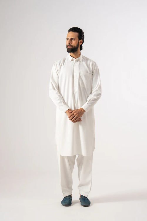 White Shalwar Kameez