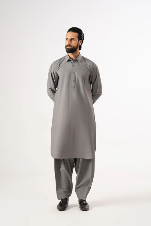 Light Grey Shalwar Kameez